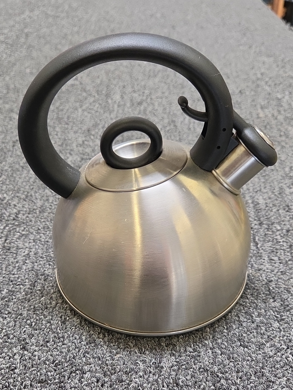 Copco Thailand Whistling Stainless Steel Whistling Tea Kettle with Black Handle